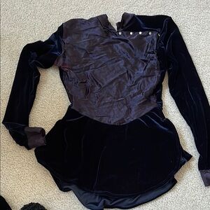 Elegant purple long Sleeve dress/leotard size L